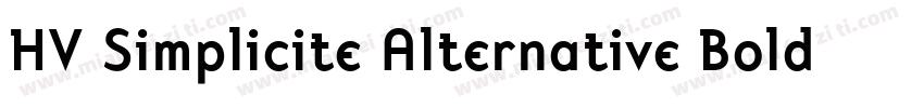 HV Simplicite Alternative Bold字体转换